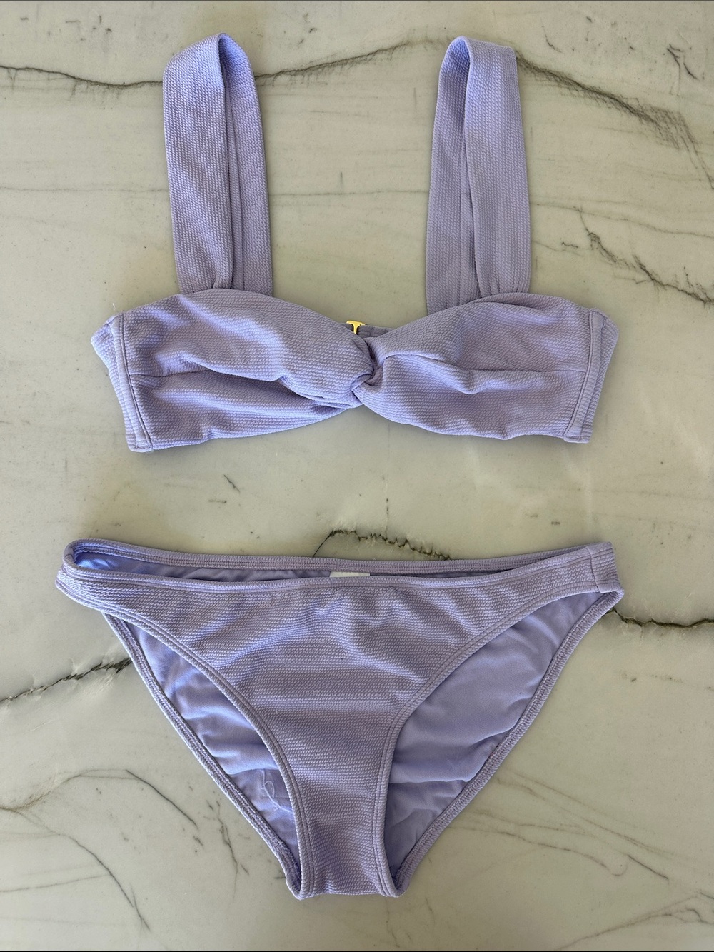 Xhilaration Lilac Textured Bikini Set